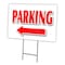 Signmission Parking Left Arrow Yard Sign & Stake outdoor plastic coroplast window, C-2436 Parking Left Arrow C-2436 Parking Left Arrow - alternate 1